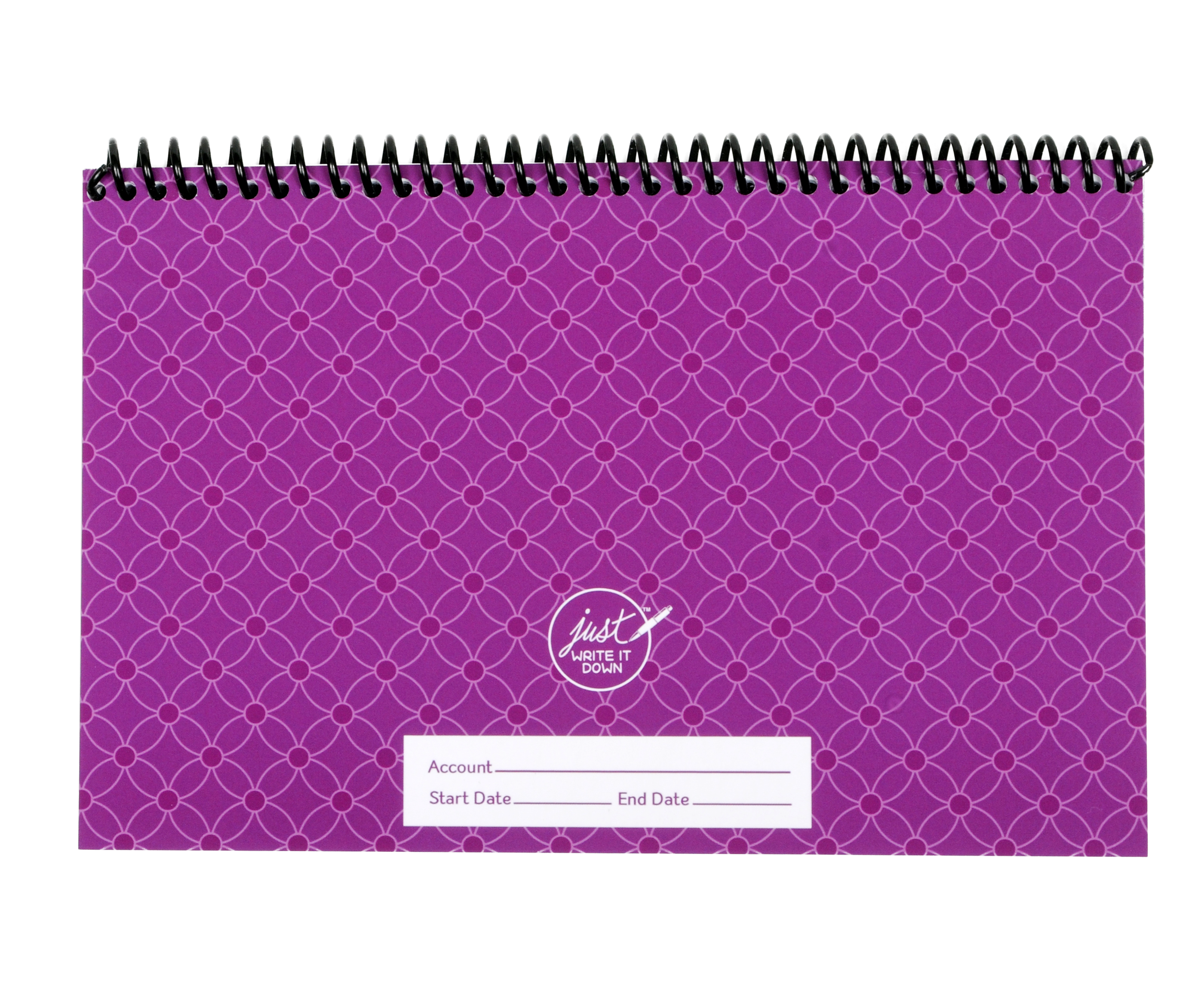 The Superior Check and Debit Card Register - Purple, Wide