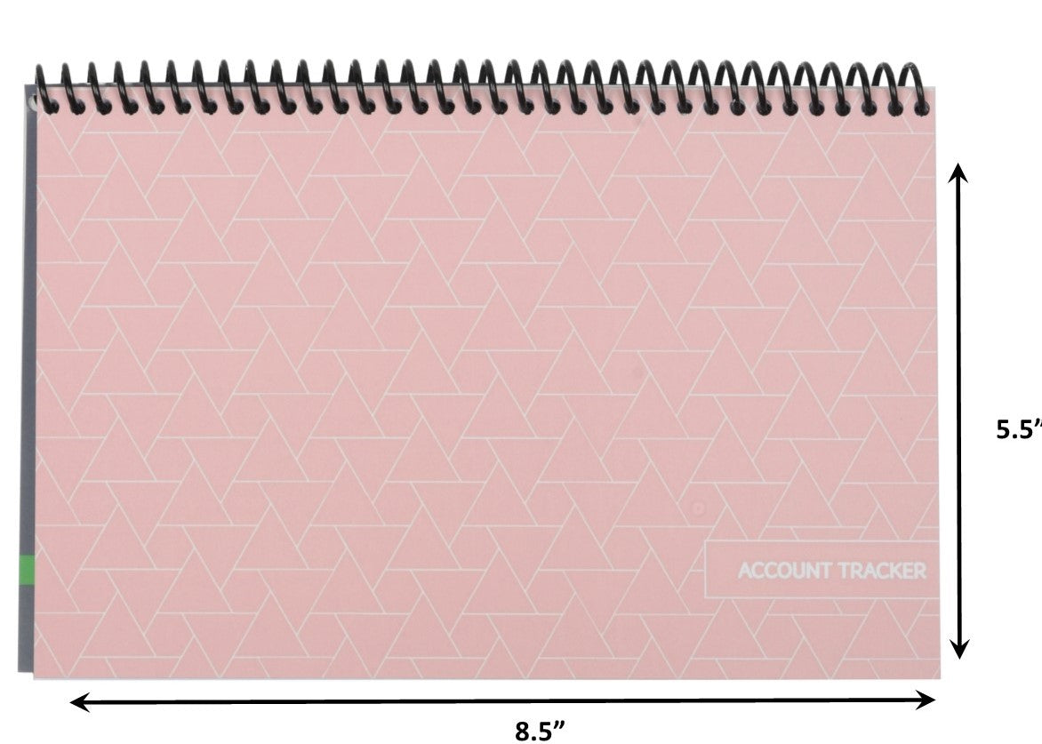 The Superior Check and Debit Card Register - Pink, Wide